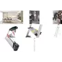 Hailo L80 ComfortLine 3 Step Stepladder, XXL Aluminium Steps with Anti-Slip Ribbing, Extra Deep Steps, 150 kg Capacity