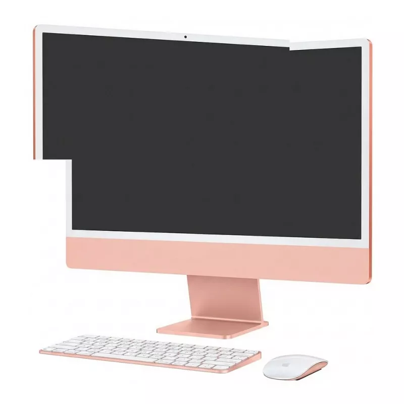Apple iMac 24-inch 4.5K Retina Display M4 Chip 8-Core CPU 8-Core GPU 16-Core Neural Engine 16GB RAM 256GB SSD Standard Glass Magic Keyboard German QWERTZ Magic Mouse Orange