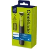 Philips OneBlade QP2510/15 Shaver & Trimmer - Black/Lime, Battery Powered, 30 min Runtime