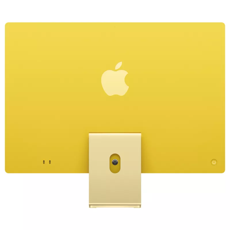 Apple iMac 23.5 inch 4.5K Retina Display M4 Chip 8-Core CPU 8-Core GPU 16-Core Neural Engine 16GB RAM 256GB SSD Standard Glass Yellow German Keyboard