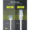 GOOBAY Ultraflexible Cat.6a Patch Cable Slim, U/FTP, White, 15m, Extra-Short Connectors