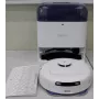 ECOVACS DEEBOT mini BLUESO Robotic Vacuum Cleaner with Auto-Empty Station, 8000 Pa Suction, Wet&Dry, ZeroTangle Technology, Agile Navigation, White/Blue