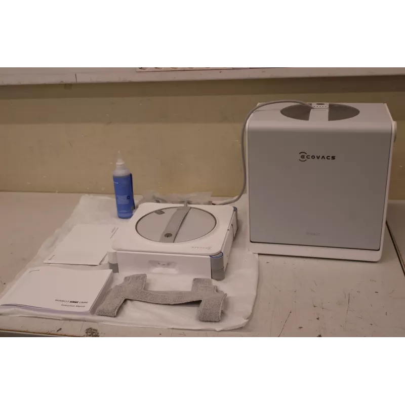 ECOVACS WINBOT W2S OMNI Corded Window Cleaning Robot, 8000 Pa, White