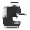 Smeg EGF03BLMEU Espresso Coffee Machine with Grinder, 1650 W, Black