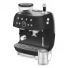 Smeg EGF03BLMEU Espresso Coffee Machine with Grinder, 1650 W, Black