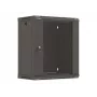 LANBERG WF03-5312-10B 19 inch Wall-Mount Rack Cabinet 12U 540x350 Flat Pack with Glass Door Black