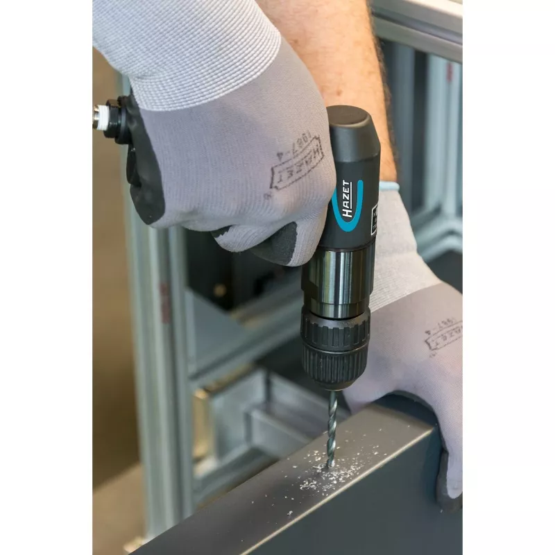 HAZET 9030N-1 Pneumatic Drill (Black, Keyless Chuck 1-10 mm)