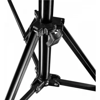 Walimex Pro GN-806 215cm Light Stand - Foldable Compact Aluminum Light Stand, Height 57-215 cm, Load Capacity 5kg, for Photography Studio Mobile Video Flash Softbox Ring Light with Bag + Adapter, Black (1021424)