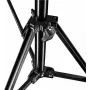 Walimex Pro GN-806 215cm Light Stand - Foldable Compact Aluminum Light Stand, Height 57-215 cm, Load Capacity 5kg, for Photography Studio Mobile Video Flash Softbox Ring Light with Bag + Adapter, Black (1021424)