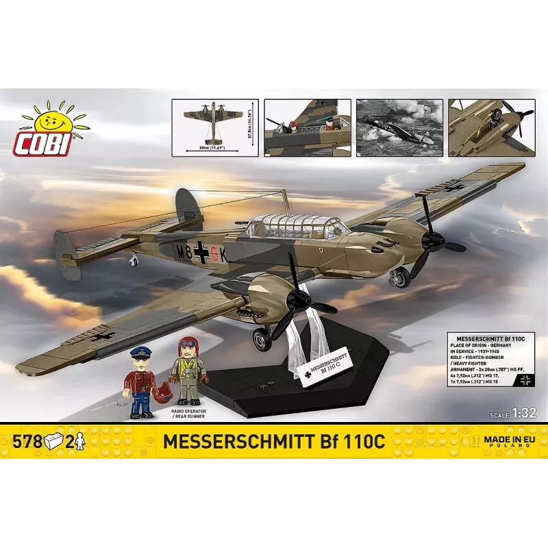 COBI KLOCKI Blocks Messerschmitt BF 110C 578 Pieces