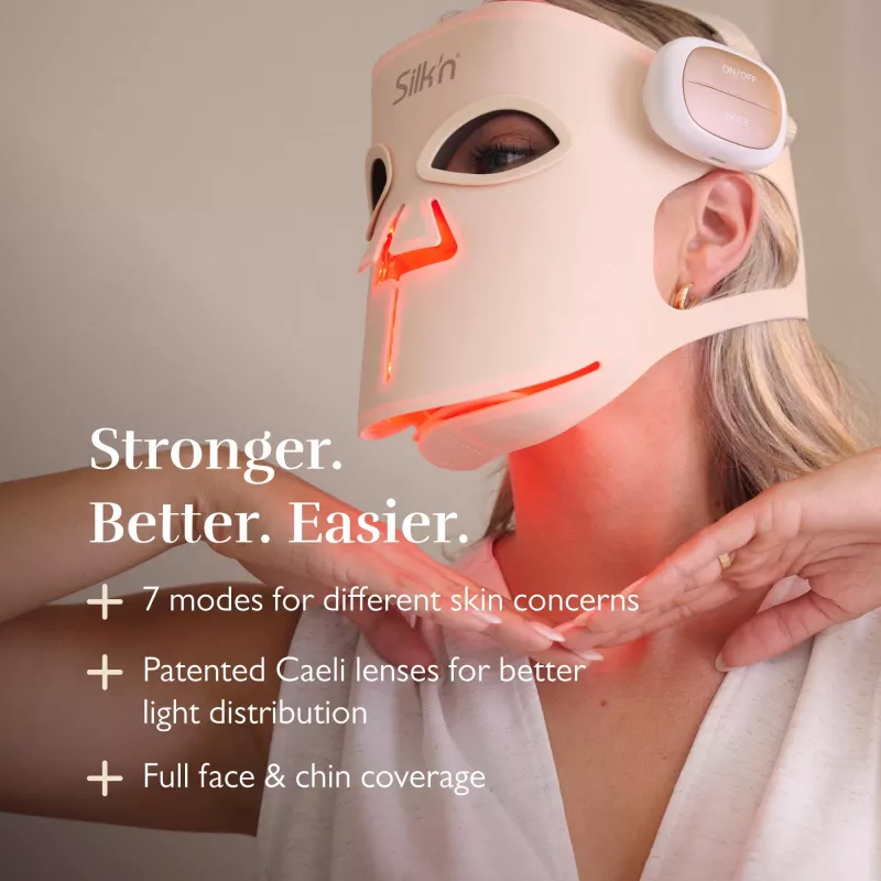 Silk'n LED Face Mask Pro FLMP1PE1001 - Anti-Aging & Acne LED Light Therapy Mask