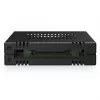 ICY DOCK ExpressCage MB741V4P-B 4-Bay 2.5 inch U.2/U.3 NVMe SSD Mobile Rack for Dual 5.25 inch Bay, PCIe 4.0, OCuLink, Hot-Swap, Black