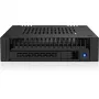 ICY DOCK ExpressCage MB741V4P-B 4-Bay 2.5 inch U.2/U.3 NVMe SSD Mobile Rack for Dual 5.25 inch Bay, PCIe 4.0, OCuLink, Hot-Swap, Black