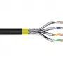 DIGITUS CAT 7A S/FTP Data Cable - Direct Burial Cable, 50 m Ring, Simplex, PE