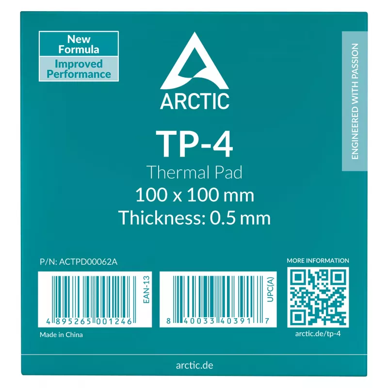ARCTIC Thermal Pad 4 (ATP-4) 100x100mm 0.5mm Grey
