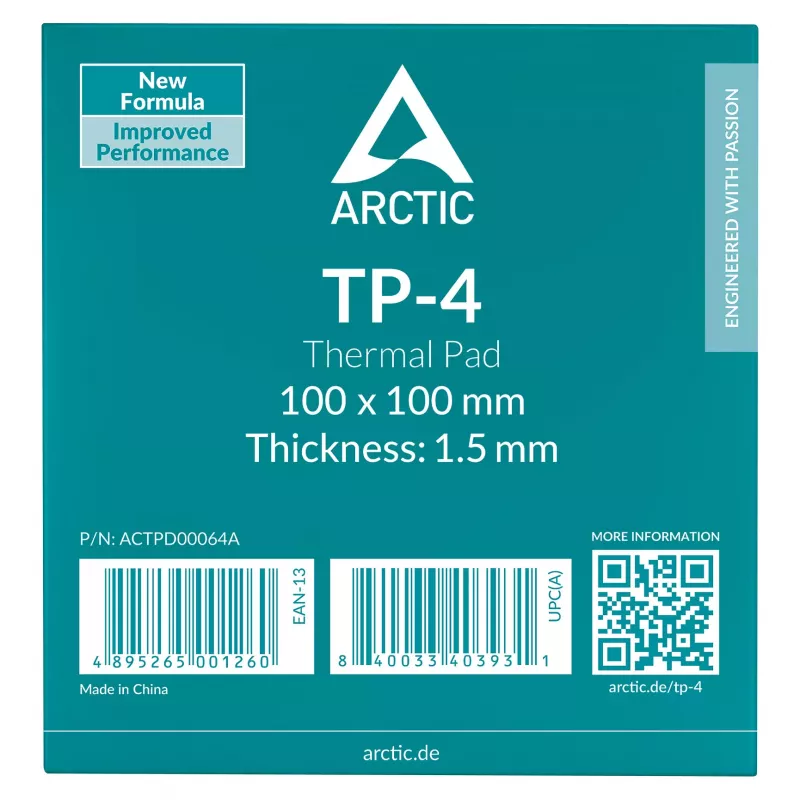 ARCTIC Thermal Pad ATP-4 100x100mm 1.5mm Grey