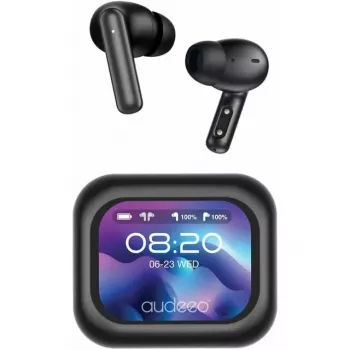 Audeeo Prism TWS Earbuds with Active Noise Cancellation, Bluetooth 5.3, IPX4, Black