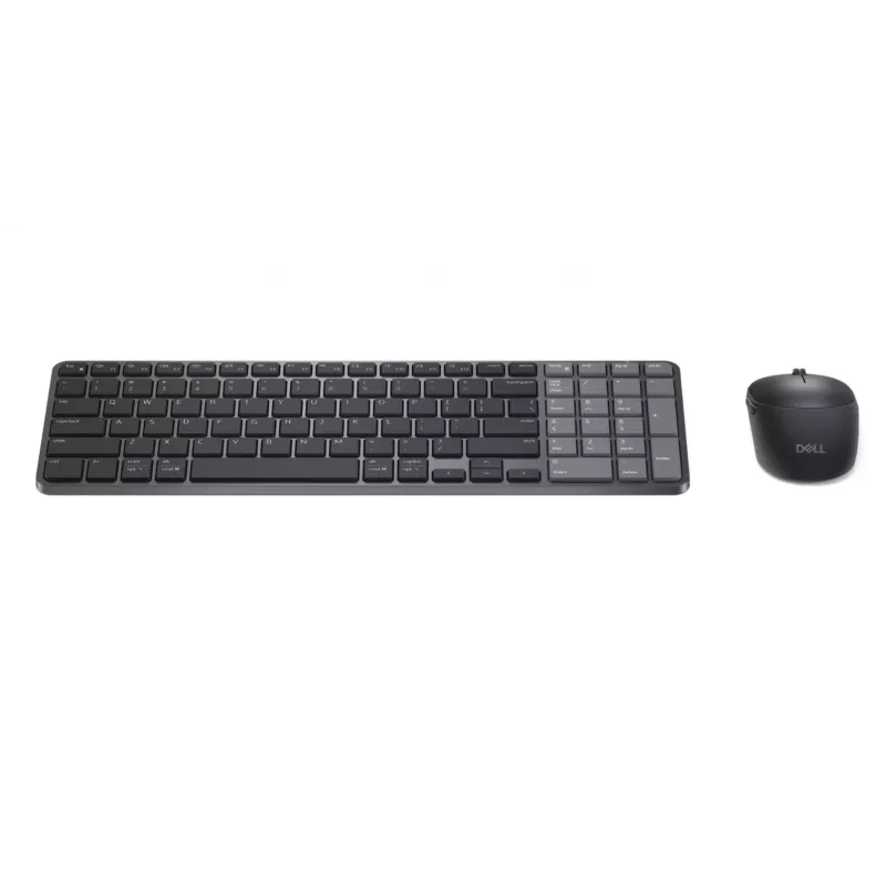 Dell Pro 7 Rechargeable Compact Keyboard and Mouse - KM746 - US International (QWERTY) - Titan Gray