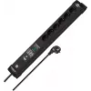 Brennenstuhl Connect Premium-Line WiFi Surge Protected Power Strip 6 Outlets 3m Black