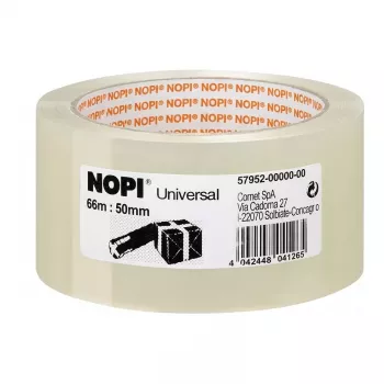 Tesa Nopi Universal Packaging Tape 50 mm x 66 m Transparent