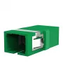 EFB Elektronik SC/APC Singlemode Simplex Fiber Optic Coupler, Green, Flange Mount
