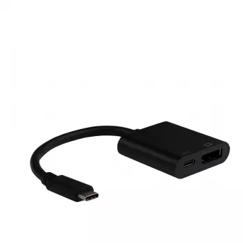 EFB USB-C to DisplayPort Adapter with USB-C PD Port 4K60Hz Black