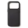 Mujjo Wallet Leather Case for iPhone 17 Pro with MagSafe (Black)