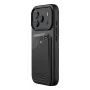 Mujjo Wallet Leather Case for iPhone 17 Pro with MagSafe (Black)