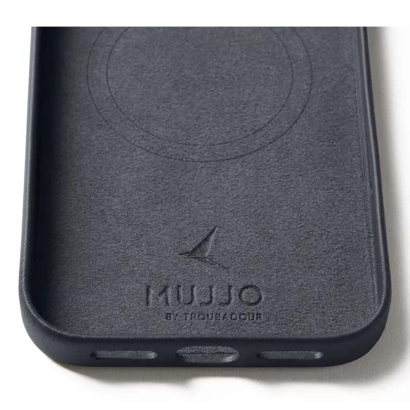 Mujjo Leather Case for iPhone 17 Pro Max with MagSafe (Basalt)