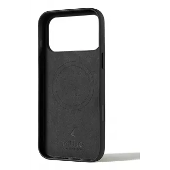 Mujjo Wallet Leather Case for iPhone 17 Pro Max with MagSafe (Black)