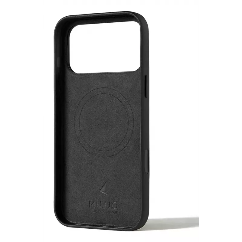 Mujjo Wallet Leather Case for iPhone 17 Pro Max with MagSafe (Black)