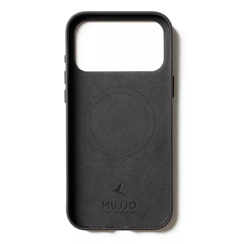 Mujjo Wallet Leather Case for iPhone 17 Pro Max with MagSafe (Black)