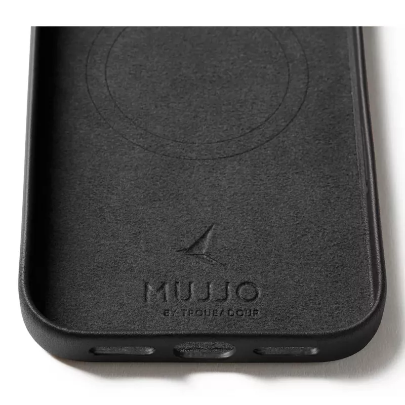 Mujjo Wallet Leather Case for iPhone 17 Pro Max with MagSafe (Black)