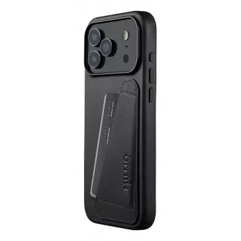 Mujjo Wallet Leather Case for iPhone 17 Pro Max with MagSafe (Black)