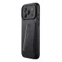 Mujjo Wallet Leather Case for iPhone 17 Pro Max with MagSafe (Black)