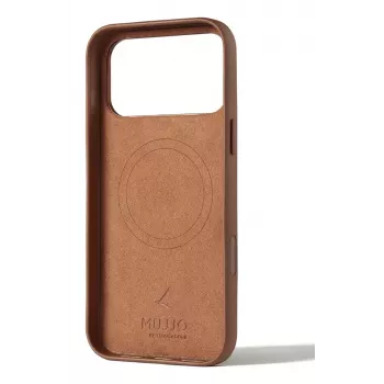 Mujjo Wallet Leather Case for iPhone 17 Pro Max, MagSafe Compatible, Tan