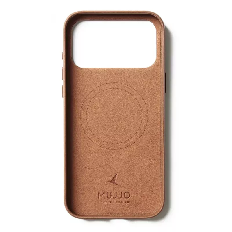 Mujjo Wallet Leather Case for iPhone 17 Pro Max, MagSafe Compatible, Tan