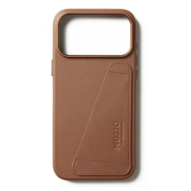 Mujjo Wallet Leather Case for iPhone 17 Pro Max, MagSafe Compatible, Tan