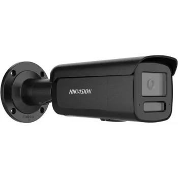Hikvision DS-2CD2T67G3-LIS2UY/SL(2.8mm)/BLACK 6MP AcuSense Bullet IP Camera with Strobe Light and Audio Alarm, 2.8mm, Black