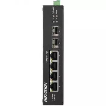 Hikvision Pro Series DS-3T0506HP-E/HS Unmanaged PoE Switch, 6-Port, 4 PoE, 60W Budget