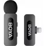 BOYA BY-V1 V2.0 Ultra Compact 2.4GHz Wireless Microphone for Lightning Devices - 1TX+1RX