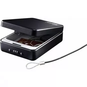 Master Lock Portable Personal Safe P005CEURBLKHRO - Black, Steel, 203 mm, 3-Digit Combination