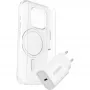OtterBox Symmetry Series Clear MagSafe Case + Premium Glass Screen Protector + 30W USB-C Fast Charger for Apple iPhone 16 Pro