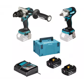 MAKITA Combo Kit 18V DLX2590TJ (DHP492, DTW300) 2x5.0Ah