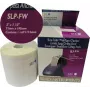 SEIKO II SLP-FW Folder Spine Labels, White, 54 x 302 mm, 130 Labels per Roll, Direct Thermal, Permanent Adhesive