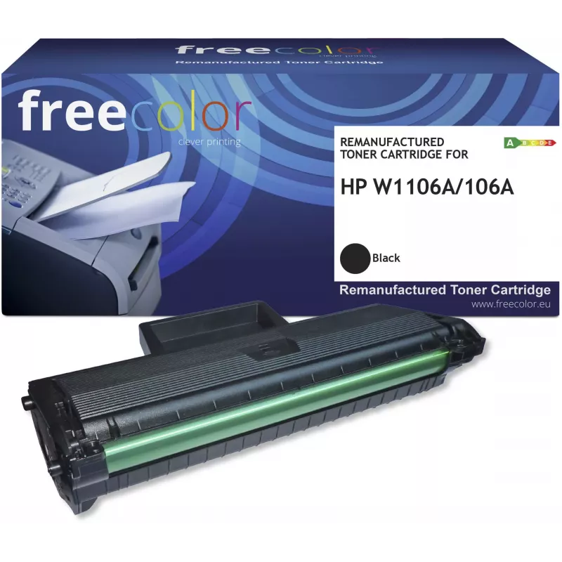 freecolor Toner HP 106A W1106A Black Remanufactured Compatible (K18882F7)