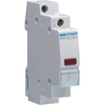 Hager SVN122 Neutral Terminal Block, 11 Connections, 100A, 400V, IP20, Blue