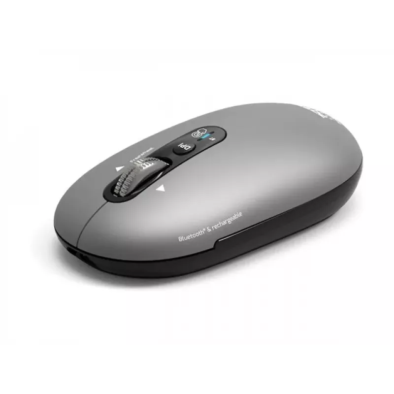 PORT Designs PORT Connect Professional PURE Wireless Rechargeable Mouse - Optical - 4 Buttons - 2.4 GHz, Bluetooth - USB Receiver - Black
