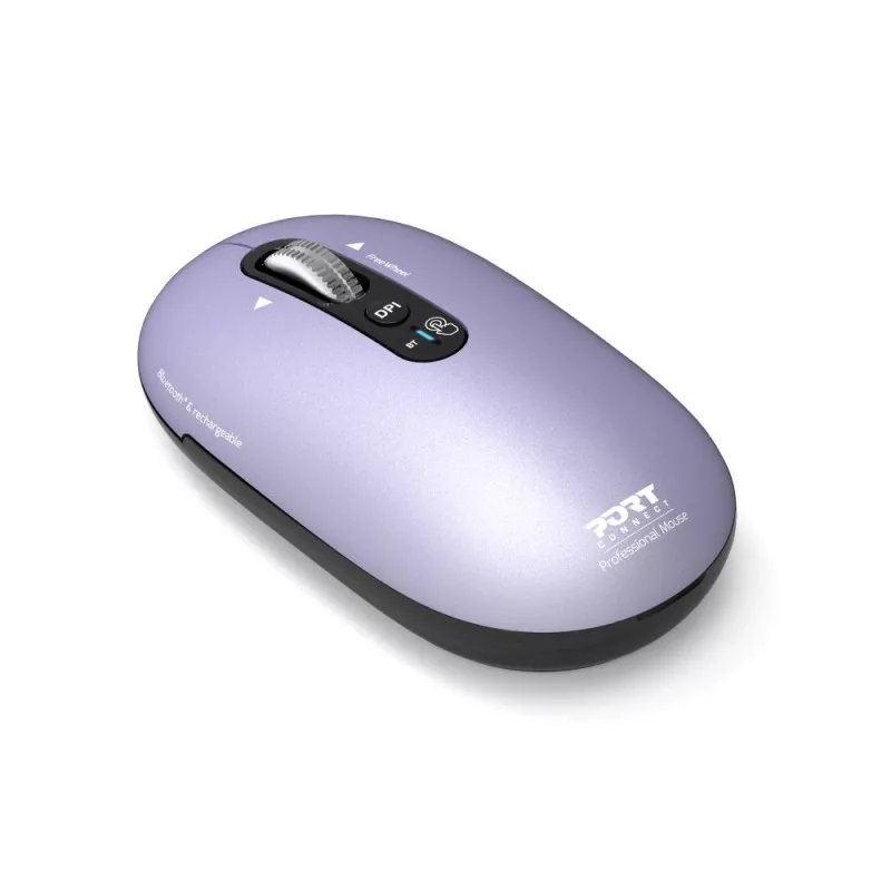 PORT Designs Pure MAC Iris Rechargeable Bluetooth Optical Mouse - Black/Grey