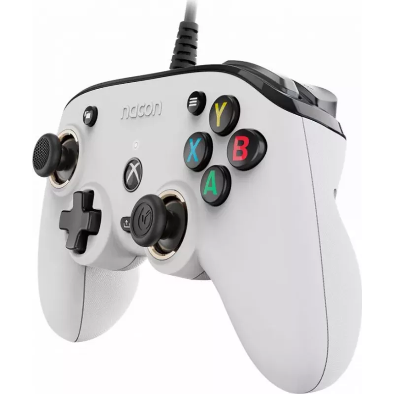 Nacon Compact Pro Wired Controller for Xbox Series X|S, Xbox One & PC - White